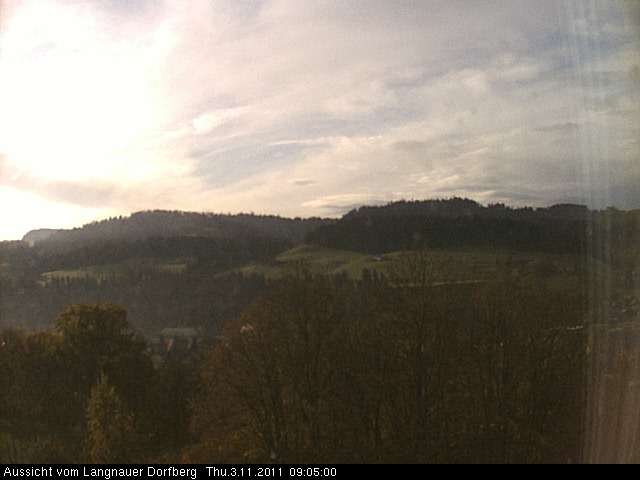 Webcam-Bild: Aussicht vom Dorfberg in Langnau 20111103-090500