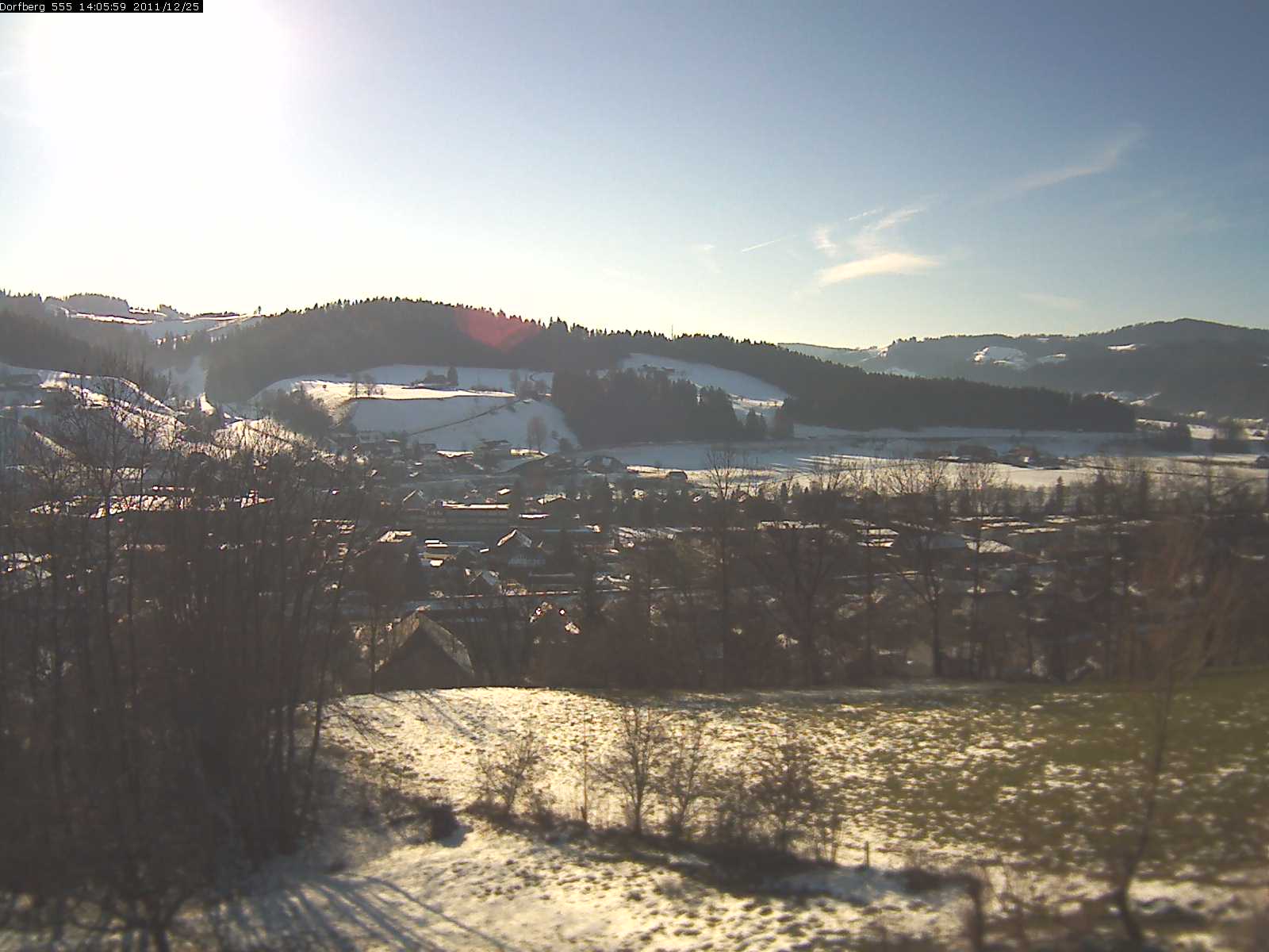 Webcam-Bild: Aussicht vom Dorfberg in Langnau 20111225-140600