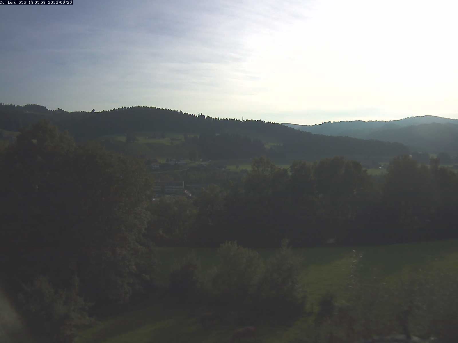 Webcam-Bild: Aussicht vom Dorfberg in Langnau 20120920-180600