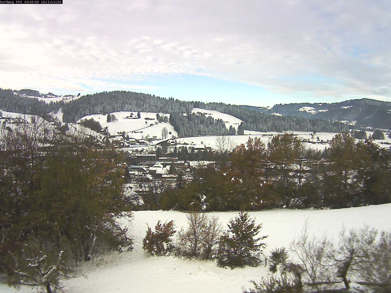 Webcam-Bild: Aussicht vom Dorfberg in Langnau 20121030-090600