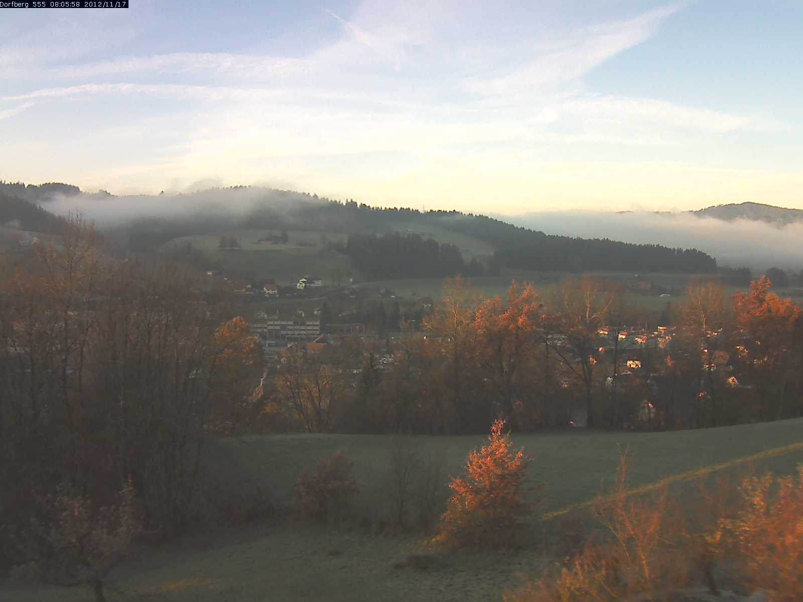 Webcam-Bild: Aussicht vom Dorfberg in Langnau 20121117-080600