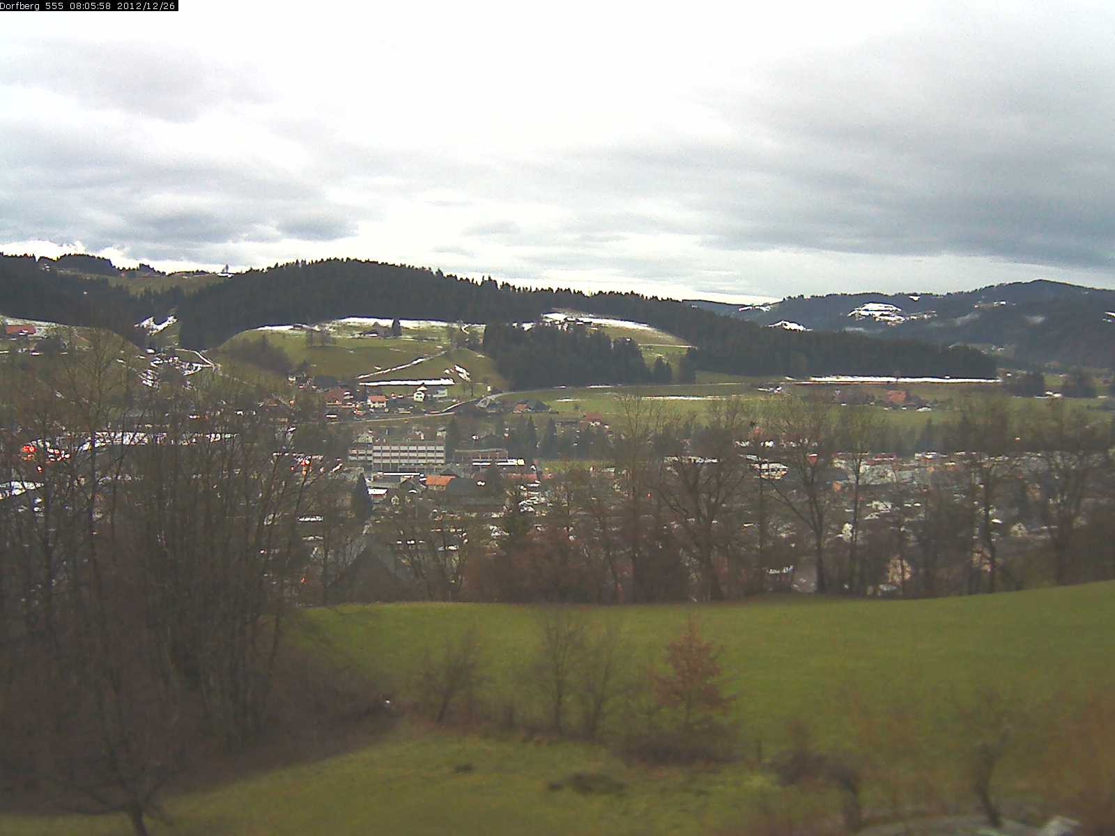 Webcam-Bild: Aussicht vom Dorfberg in Langnau 20121226-080600