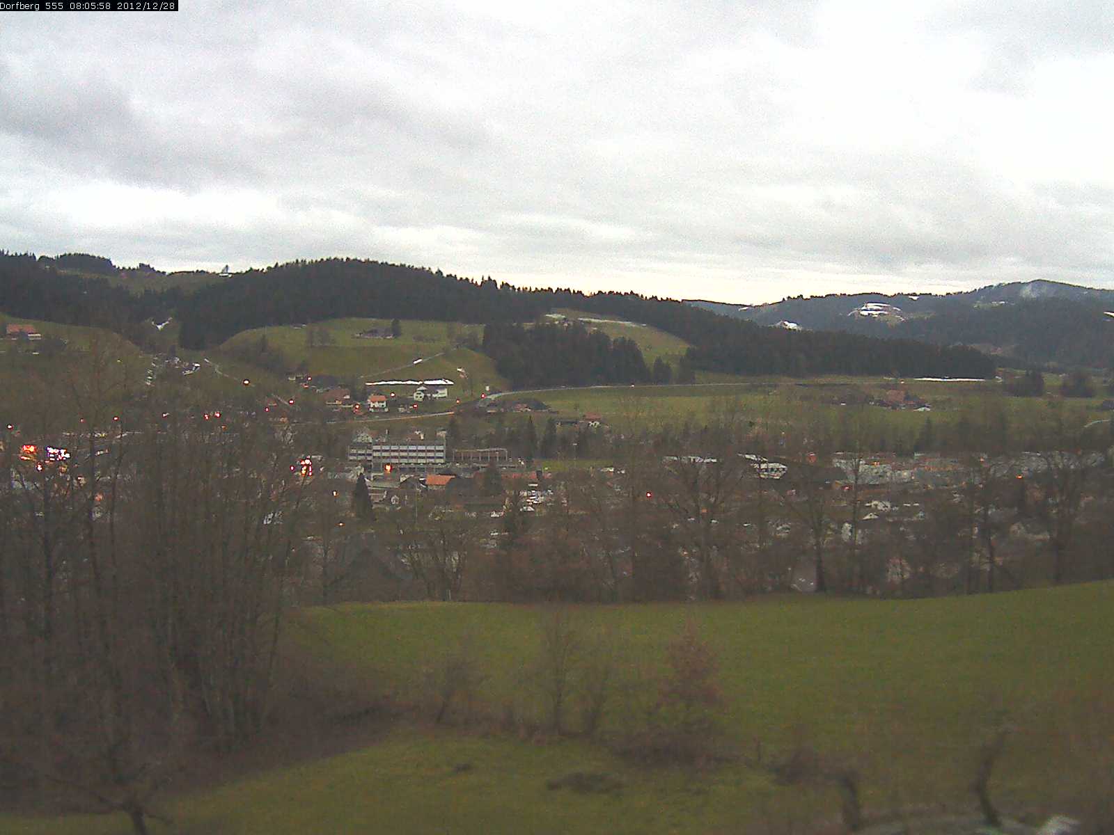 Webcam-Bild: Aussicht vom Dorfberg in Langnau 20121228-080600