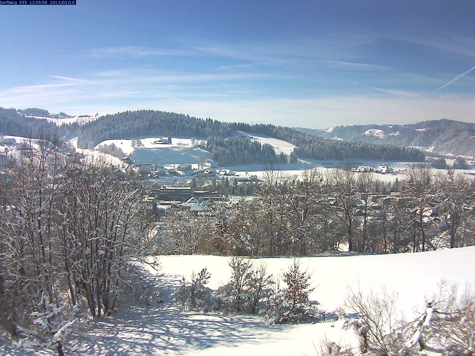 Webcam-Bild: Aussicht vom Dorfberg in Langnau 20130210-120600