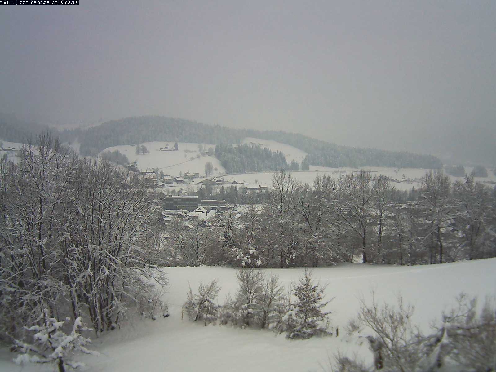 Webcam-Bild: Aussicht vom Dorfberg in Langnau 20130213-080600