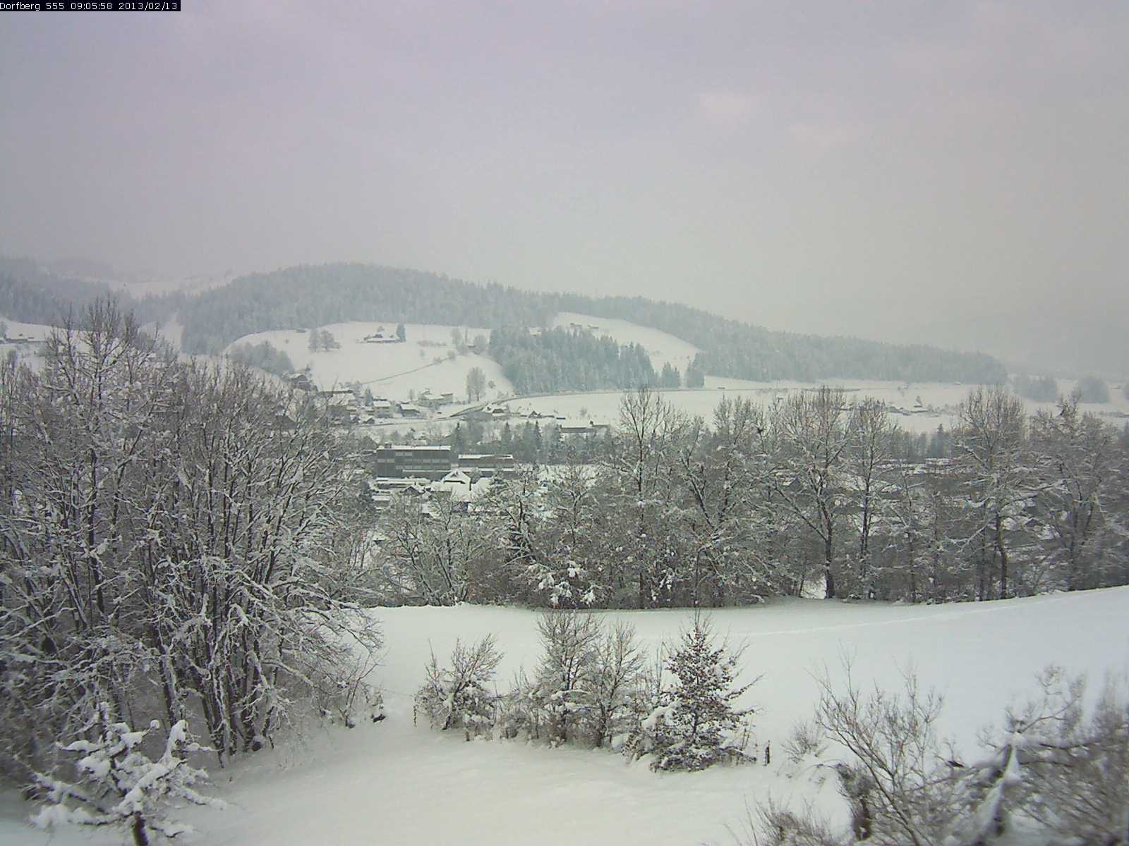 Webcam-Bild: Aussicht vom Dorfberg in Langnau 20130213-090600