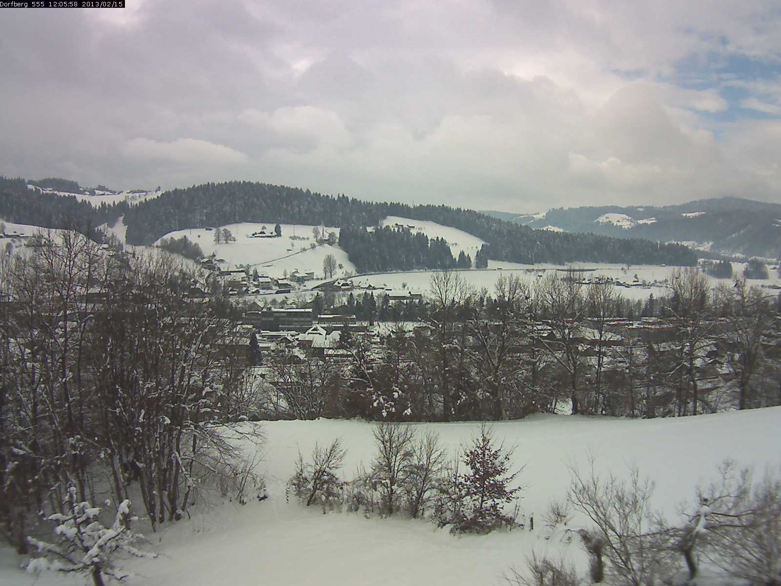 Webcam-Bild: Aussicht vom Dorfberg in Langnau 20130215-120600