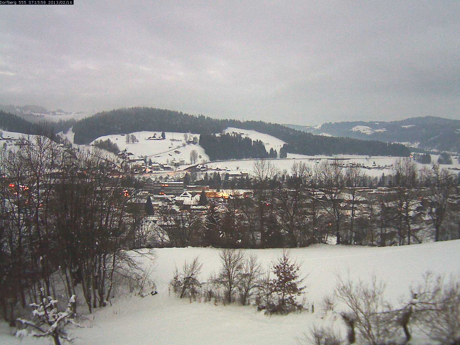 Webcam-Bild: Aussicht vom Dorfberg in Langnau 20130216-071600