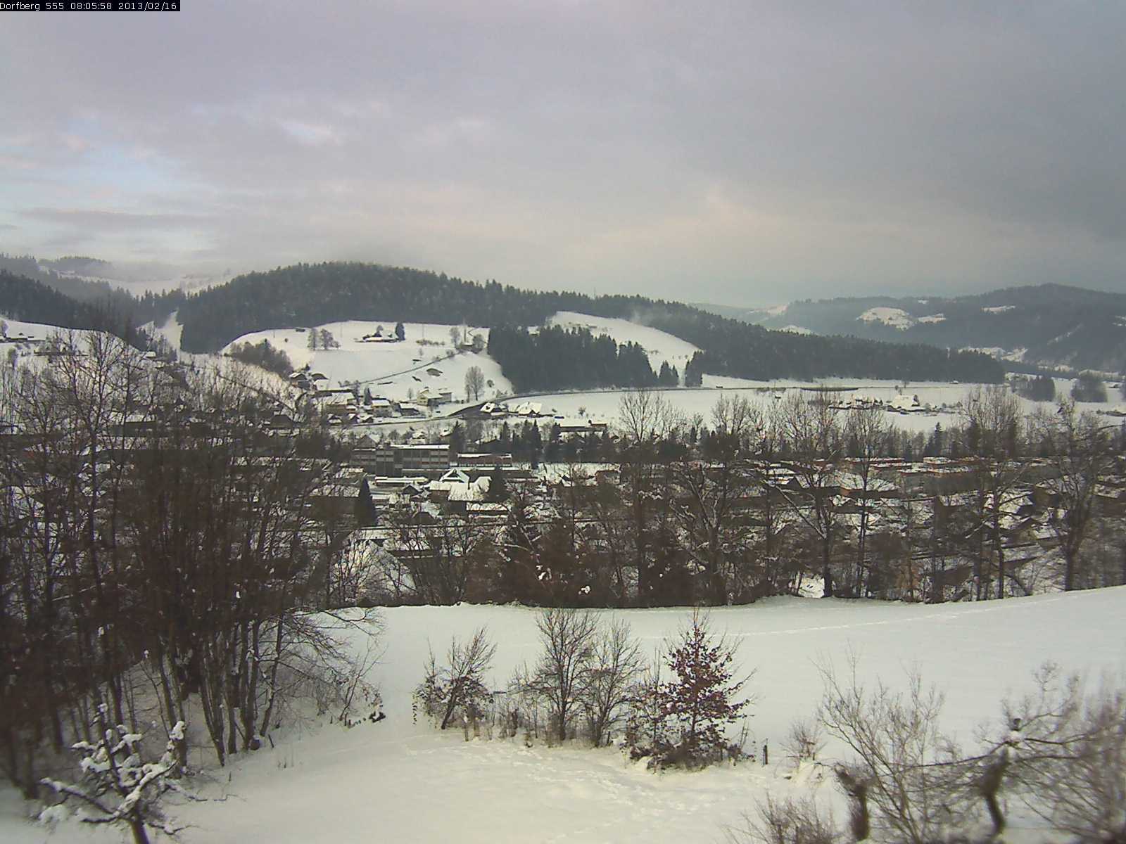 Webcam-Bild: Aussicht vom Dorfberg in Langnau 20130216-080600