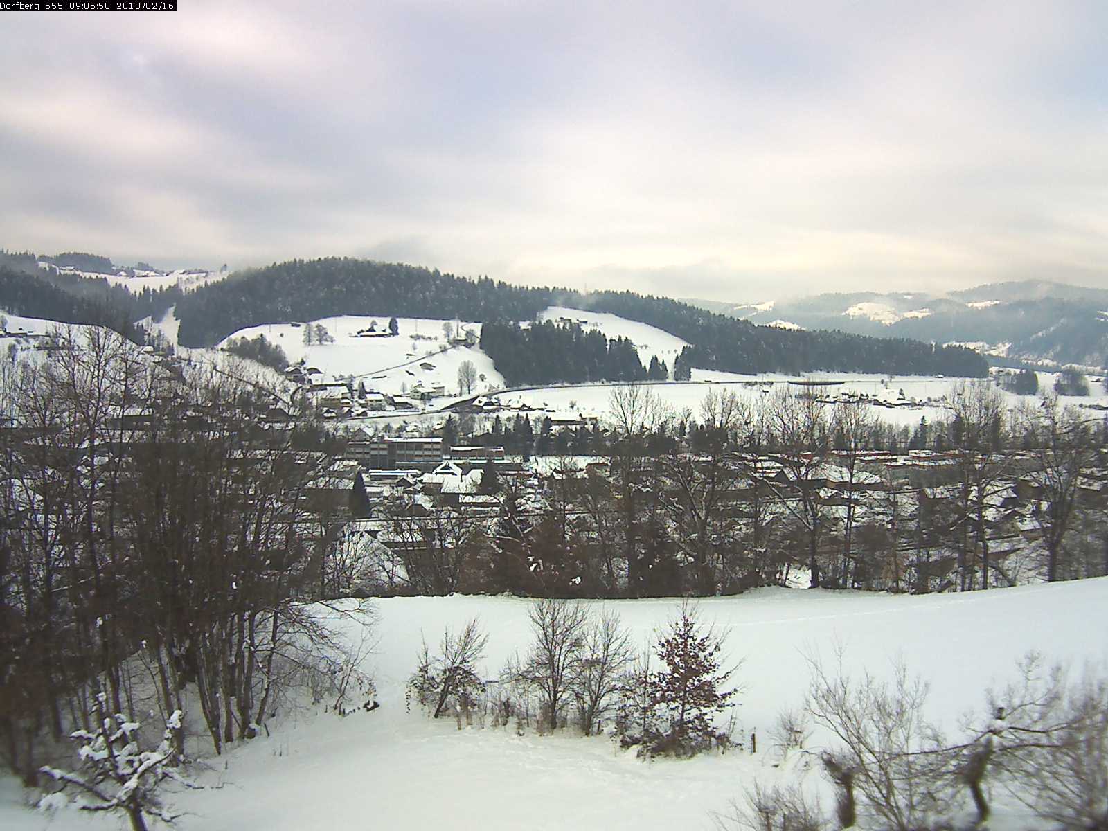 Webcam-Bild: Aussicht vom Dorfberg in Langnau 20130216-090600