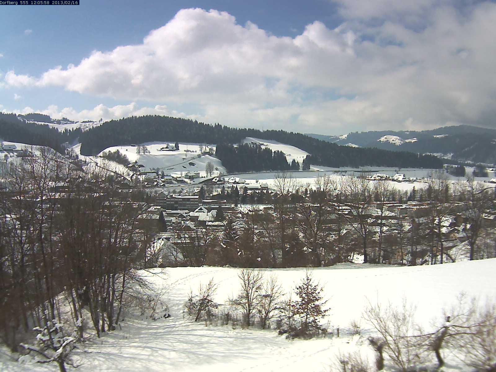 Webcam-Bild: Aussicht vom Dorfberg in Langnau 20130216-120600