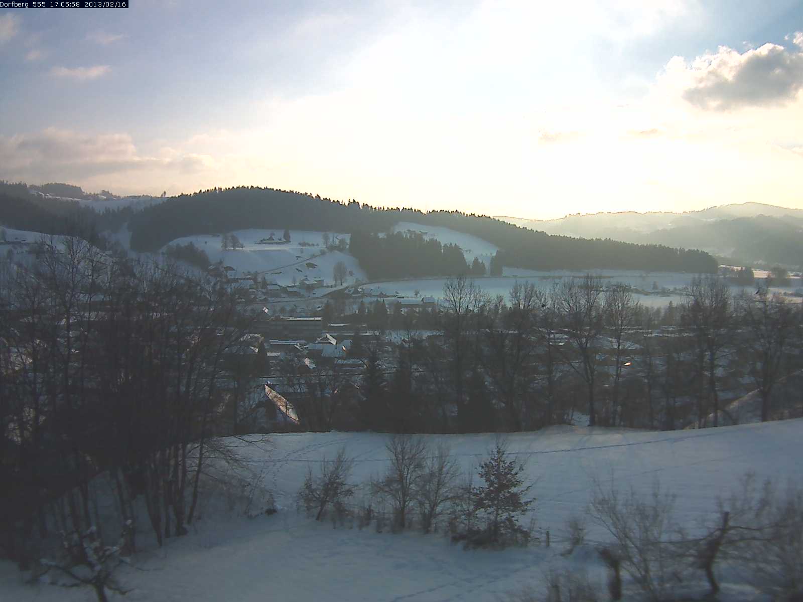 Webcam-Bild: Aussicht vom Dorfberg in Langnau 20130216-170600