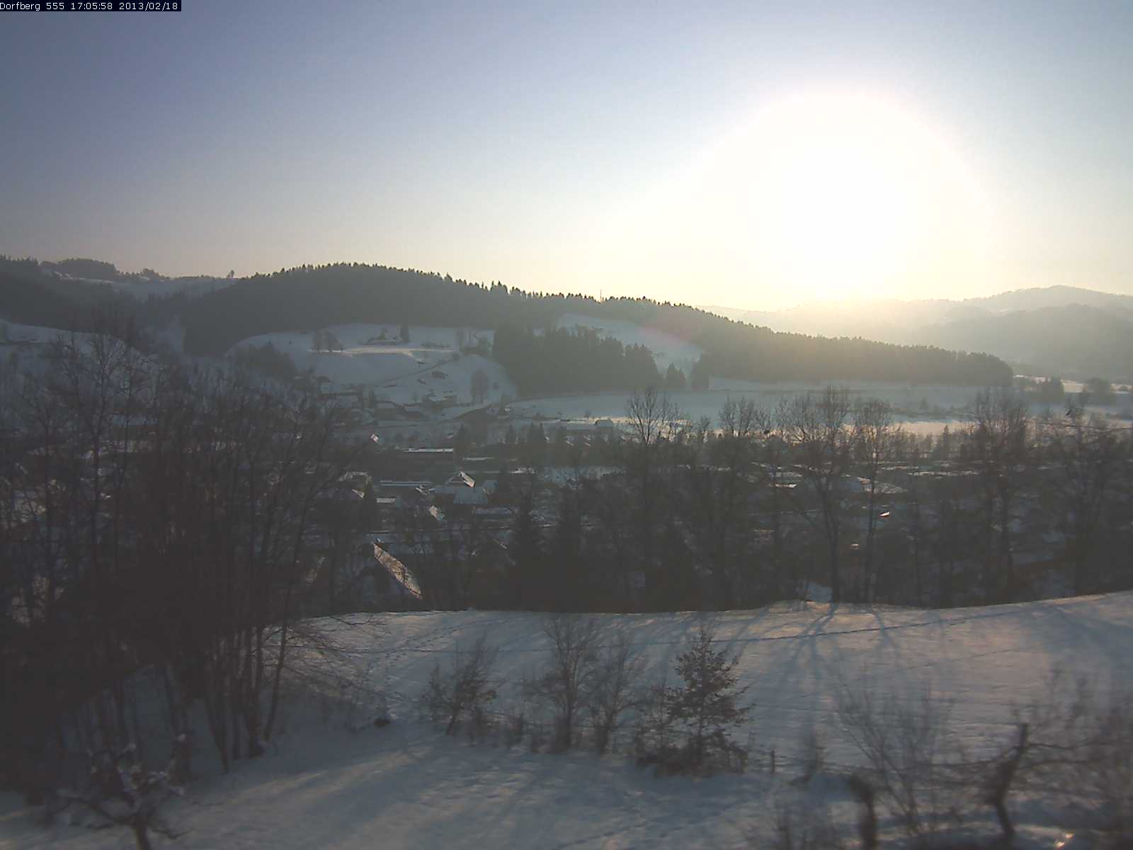 Webcam-Bild: Aussicht vom Dorfberg in Langnau 20130218-170600