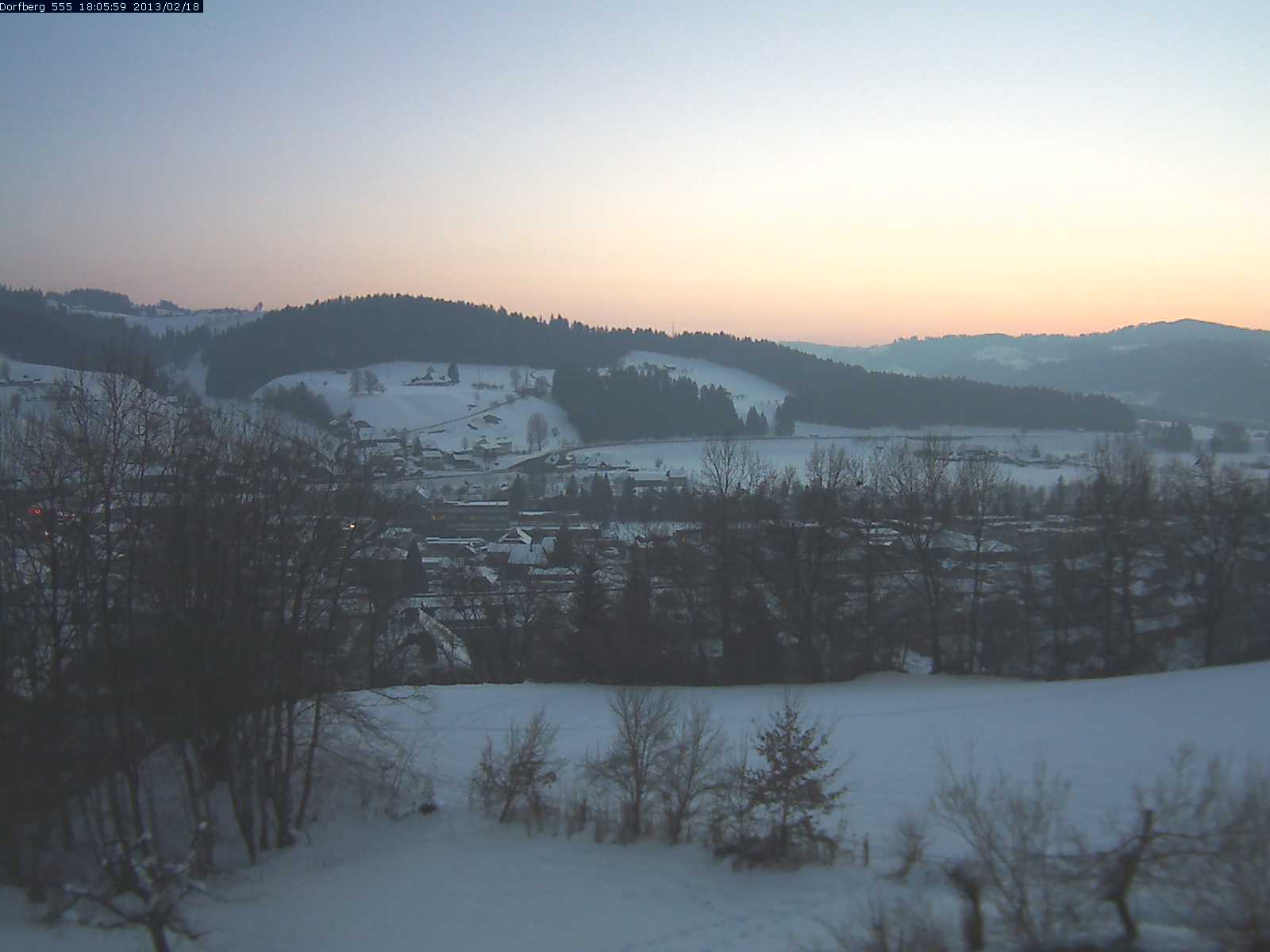 Webcam-Bild: Aussicht vom Dorfberg in Langnau 20130218-180600