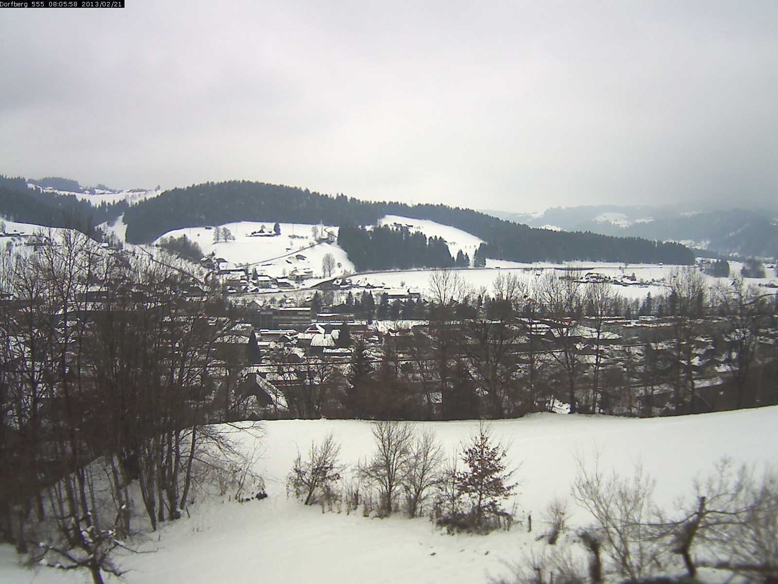 Webcam-Bild: Aussicht vom Dorfberg in Langnau 20130221-080600