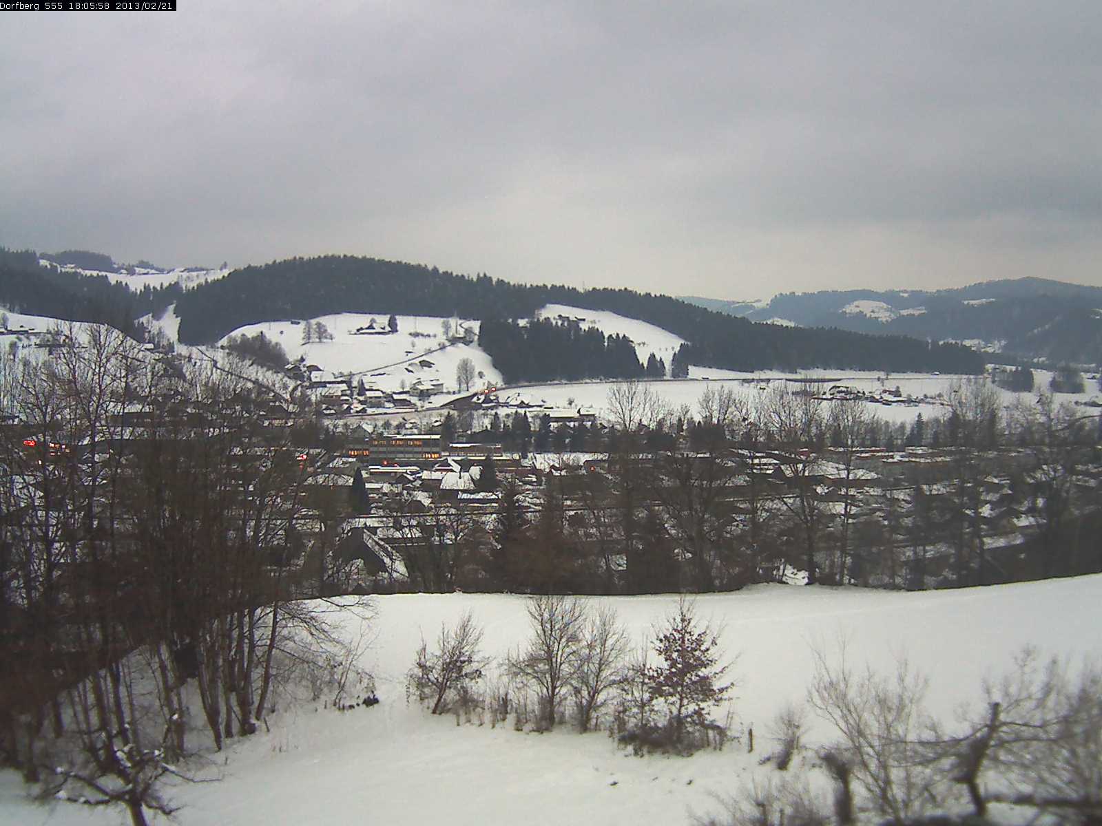 Webcam-Bild: Aussicht vom Dorfberg in Langnau 20130221-180600