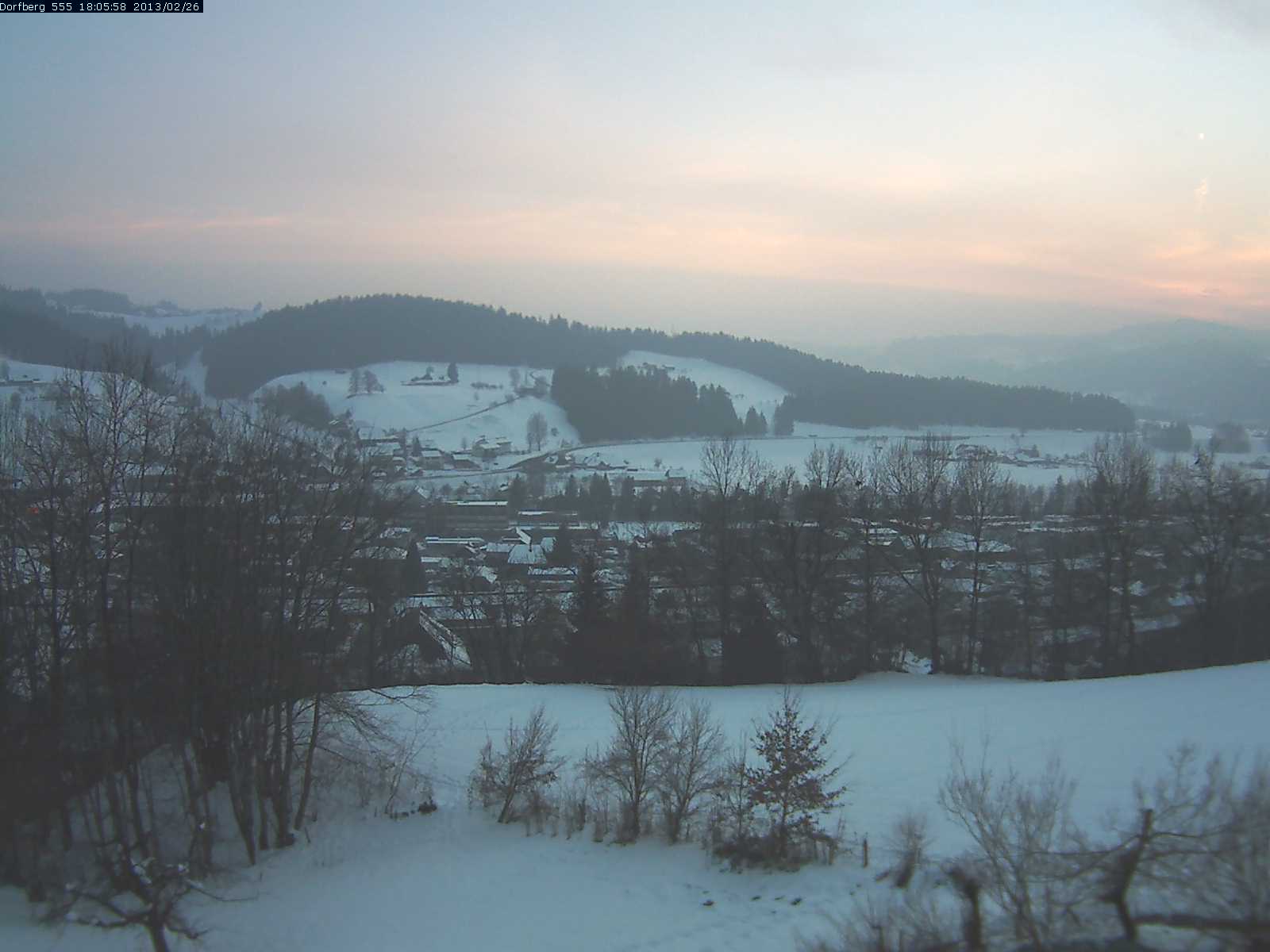 Webcam-Bild: Aussicht vom Dorfberg in Langnau 20130226-180600