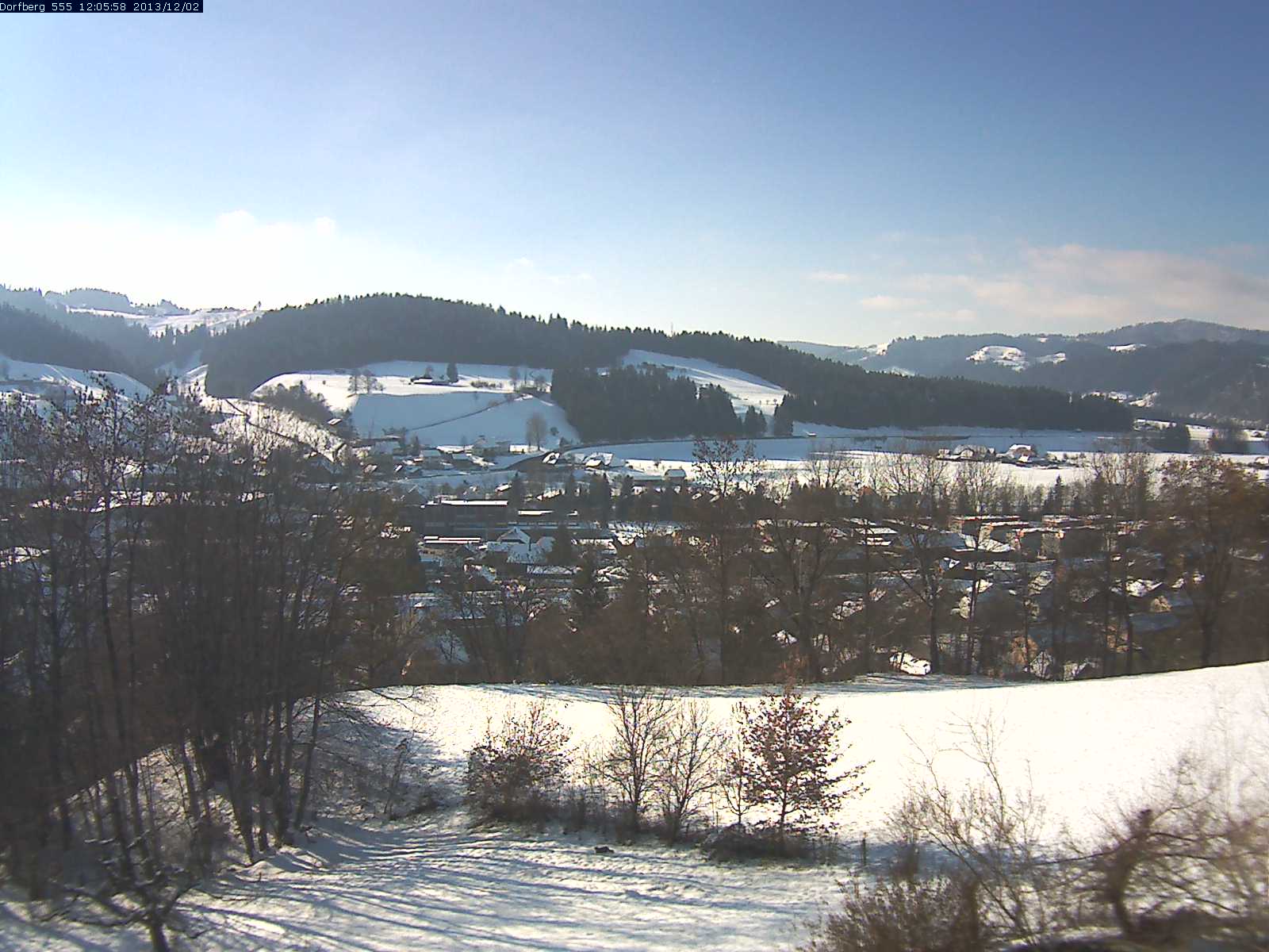 Webcam-Bild: Aussicht vom Dorfberg in Langnau 20131202-120600