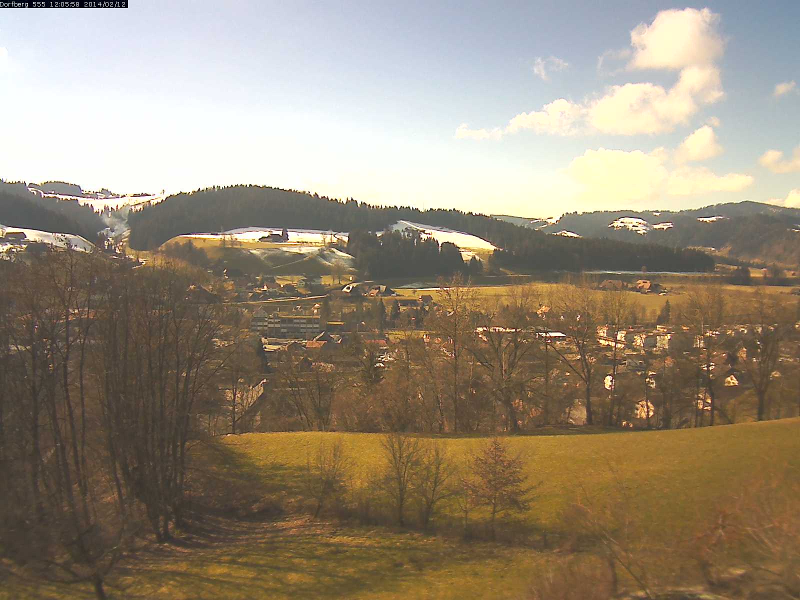 Webcam-Bild: Aussicht vom Dorfberg in Langnau 20140212-120600