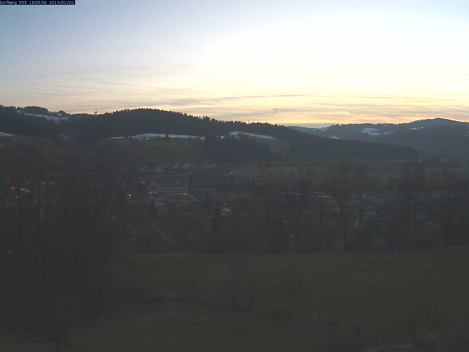 Webcam-Bild: Aussicht vom Dorfberg in Langnau 20140220-180600