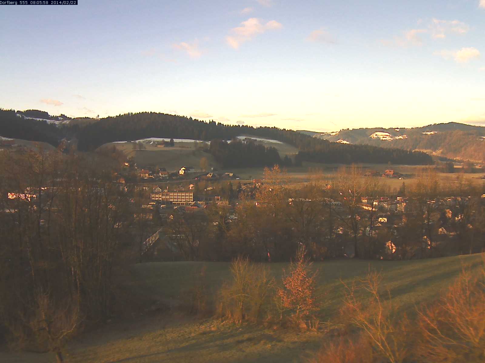 Webcam-Bild: Aussicht vom Dorfberg in Langnau 20140222-080600