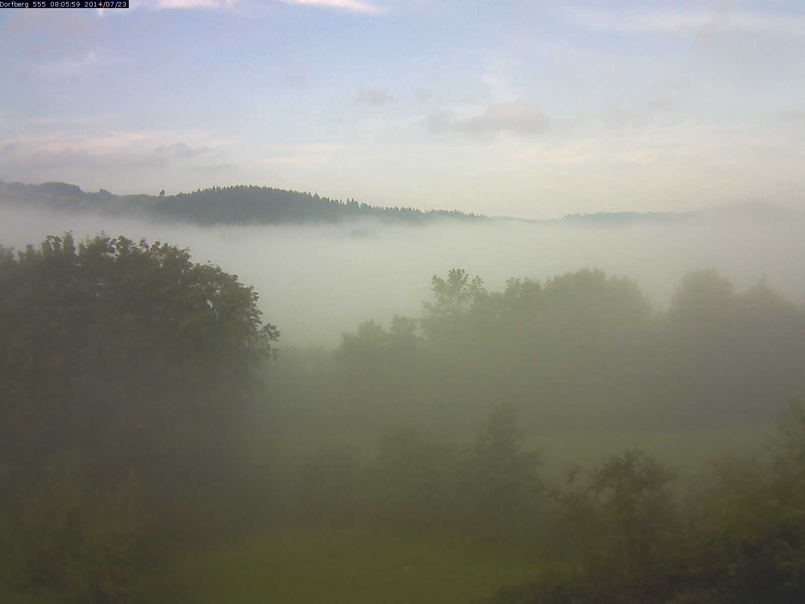 Webcam-Bild: Aussicht vom Dorfberg in Langnau 20140723-080600