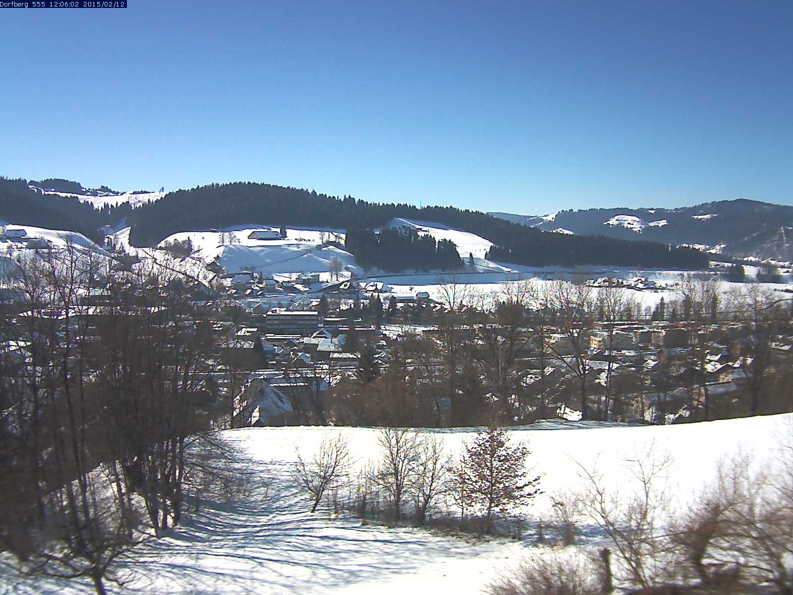 Webcam-Bild: Aussicht vom Dorfberg in Langnau 20150212-120601