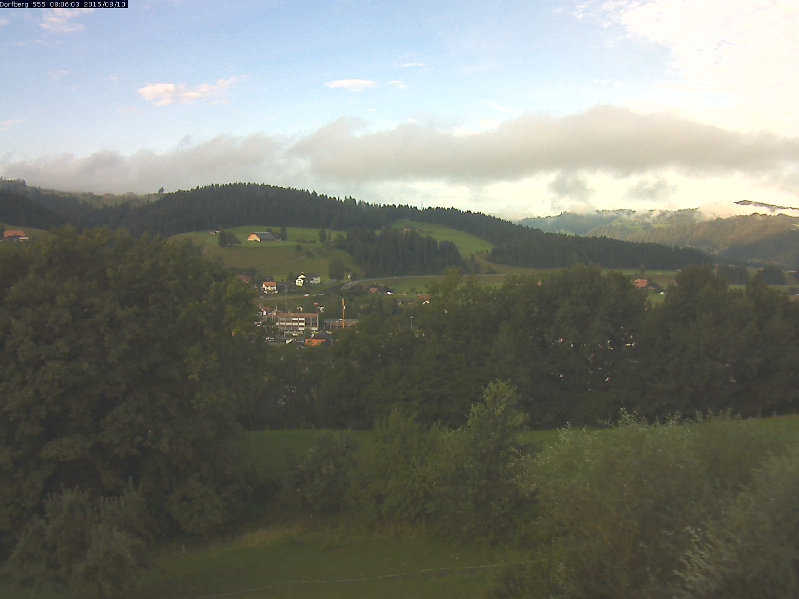 Webcam-Bild: Aussicht vom Dorfberg in Langnau 20150810-080602